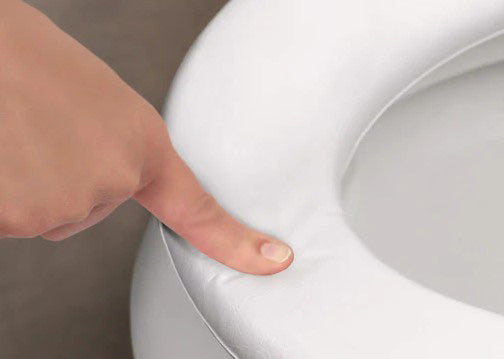 Toilet Soft Seat-Embroidered w/ Hardware Kit