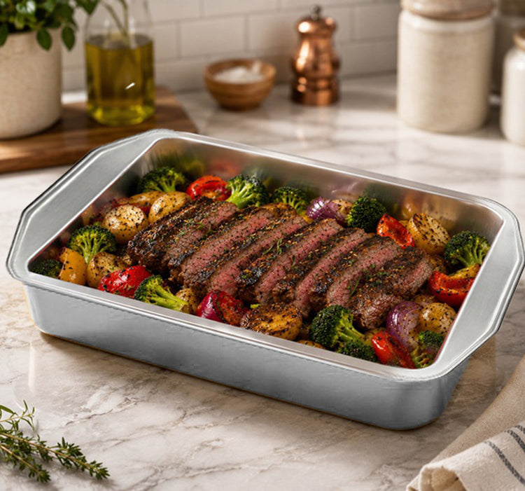 Oblong Reinforced Premium Roasting Pan