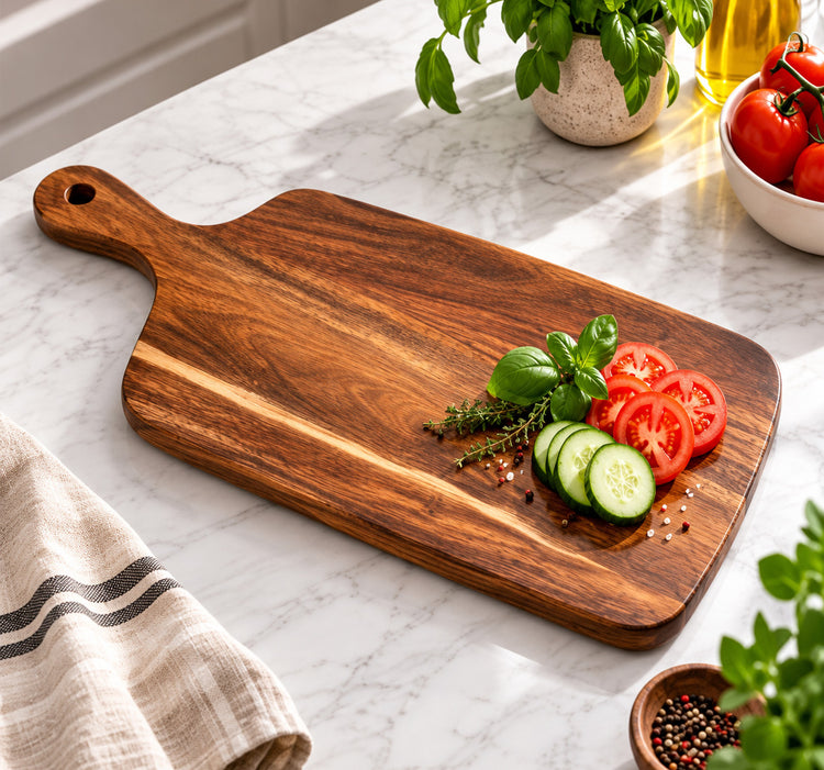 Acacia Wood Paddle Cutting/Serving Board
