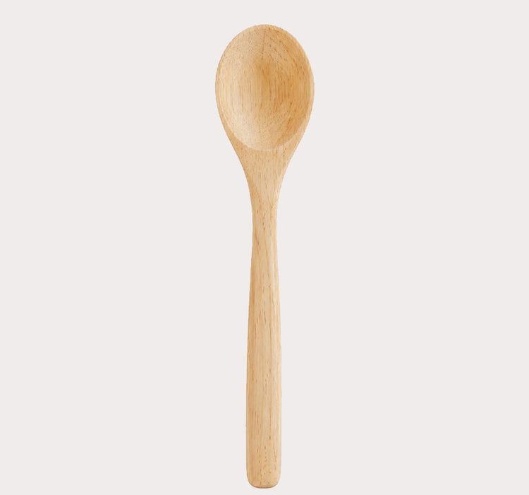 Natural Wood Cooking Spoon with Long Handle