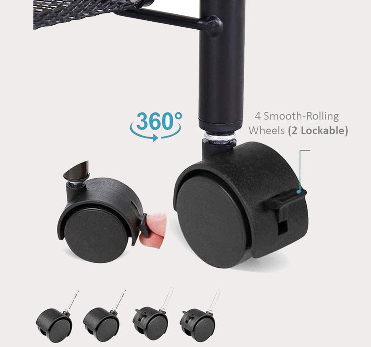 3 Tier Utility Rolling Cart