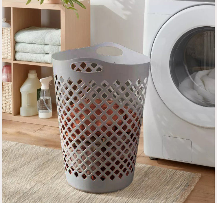 Flexible Laundry Hamper 60L w/Diamond Pattern