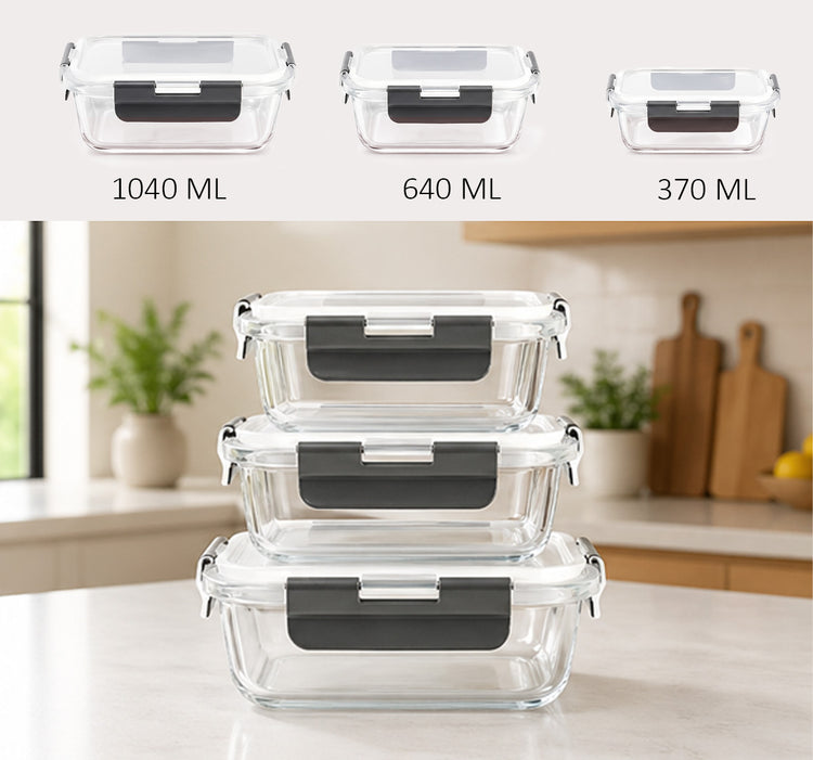 Rectangular Glass Food Container
