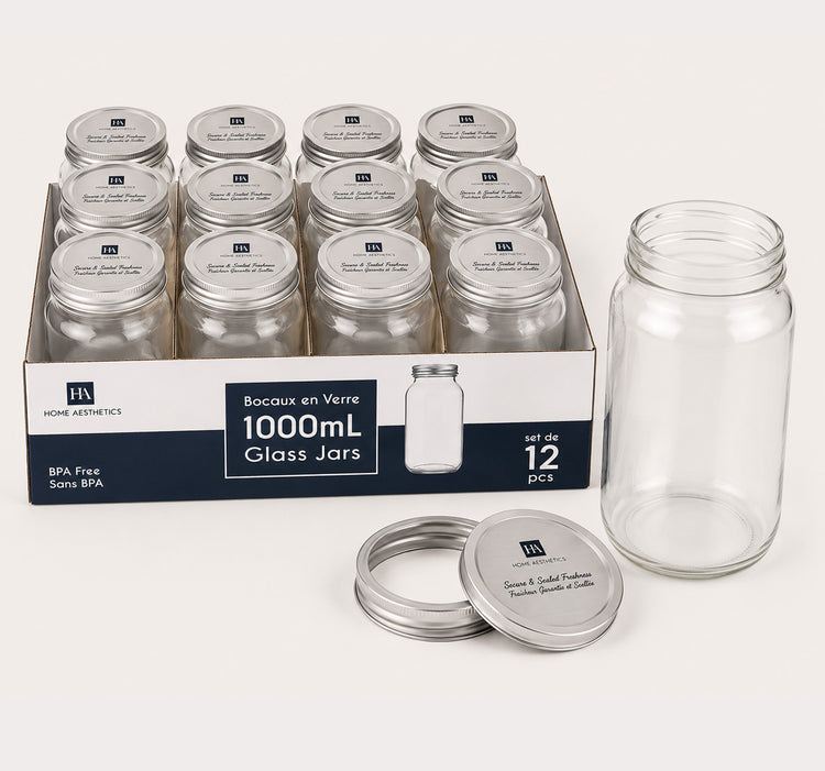 Glass Mason Jar 1000ML
