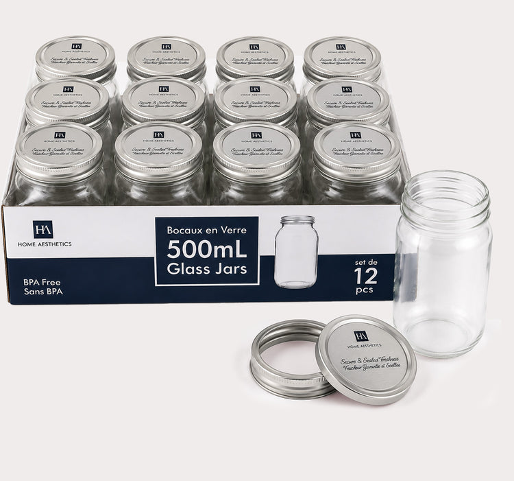 Glass Mason Jar 500ML
