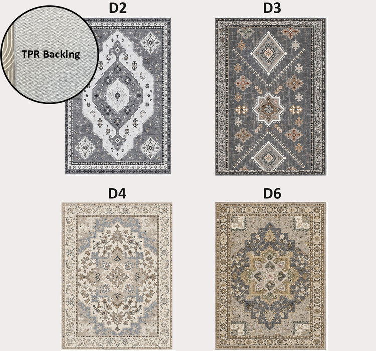 Sydney TPR Backing non slippery Soft Flannel Accent Rug - With Display Box