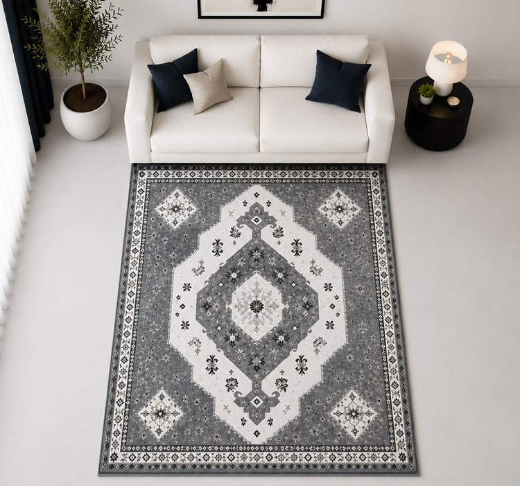 Sydney TPR Backing non slippery Soft Flannel Accent Rug - With Display Box