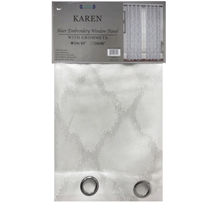 Karen Sheer Embroidery Curtain