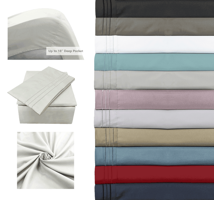 9900 Solid 4pc Sheet Set - ASSORTED