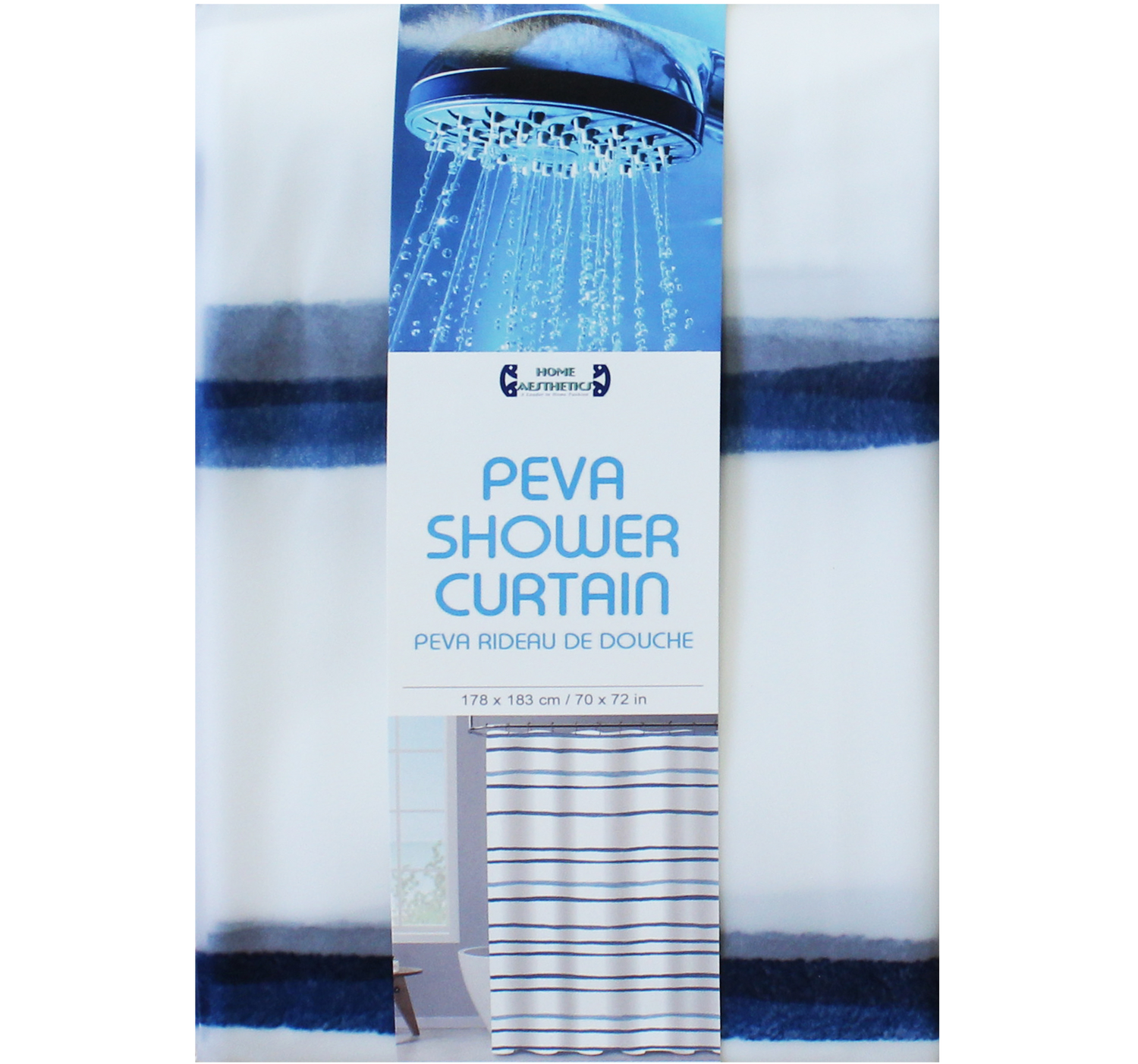 Peva Printed Shower Curtain