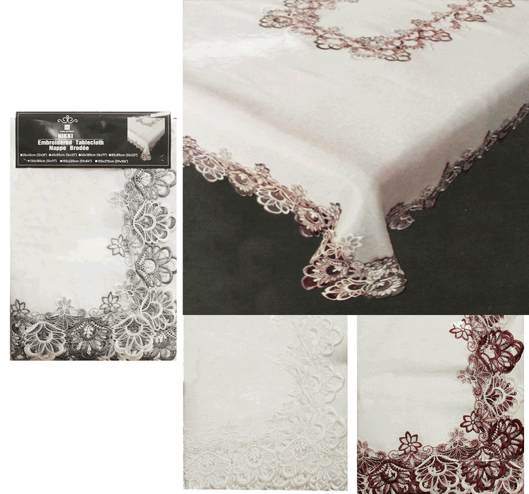 Nikki Embroidered Tablecloth