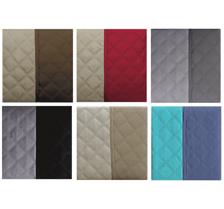 ELASTIC TIE Solid Quilted Furniture Cover Swatch