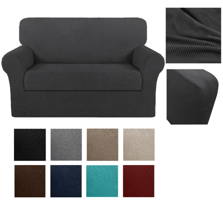STRIPE PATTERN Stretchy Box Cushion Sofa Cover