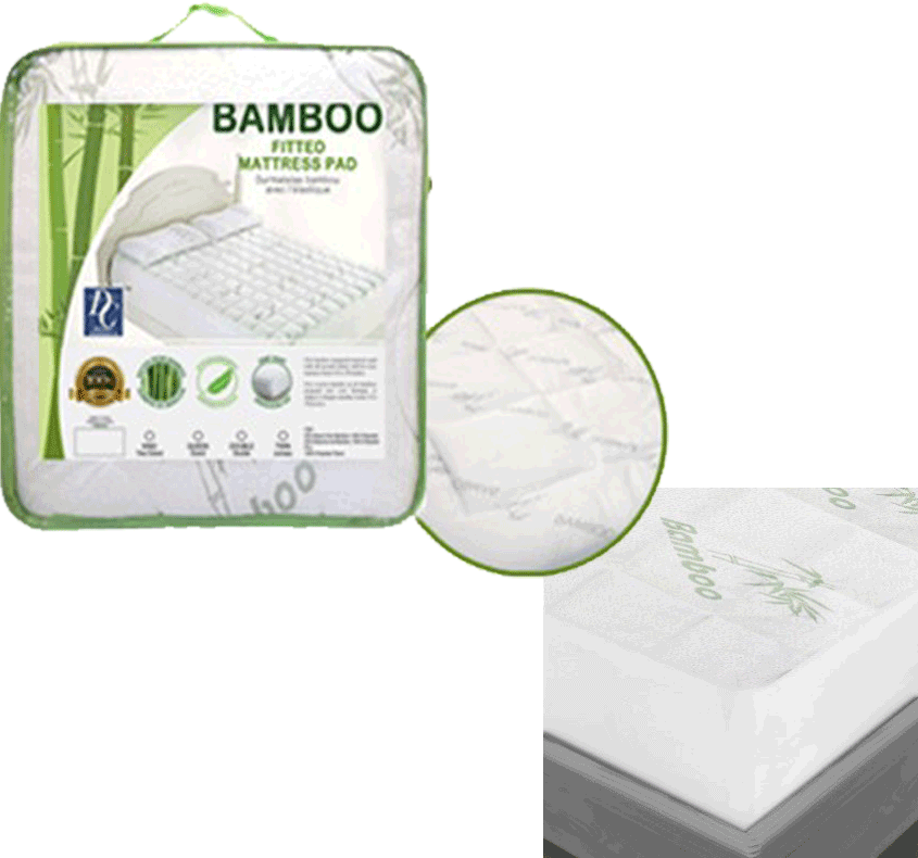 Bamboo Fitted Mattress Pad- Package